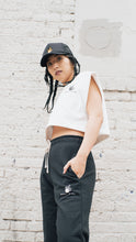 Load image into Gallery viewer, Cap Sleeve Crop Sweatshirt