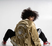 Load image into Gallery viewer, Embroidered Satin Baseball Jacket