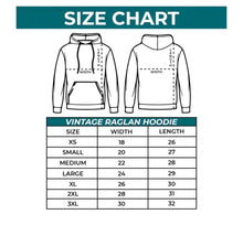 Load image into Gallery viewer, Vintage Washed Raglan Embroidered Hoodie